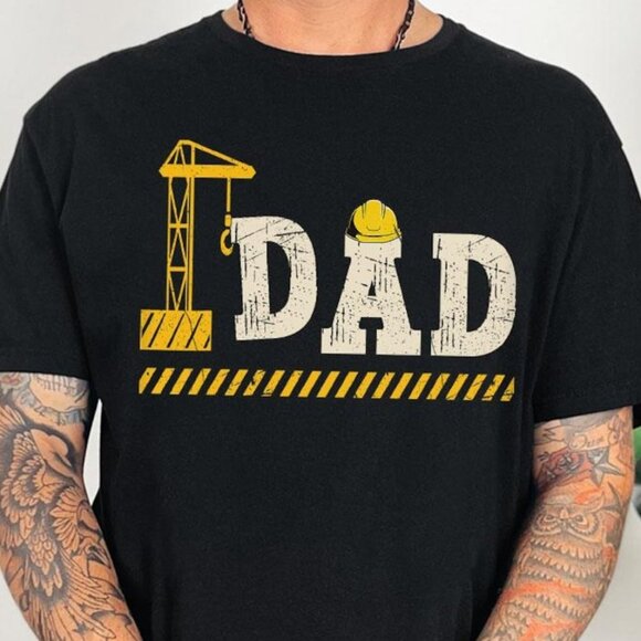 Tops - Construction Tshirt, Construction Fathers Day Gift Shirt